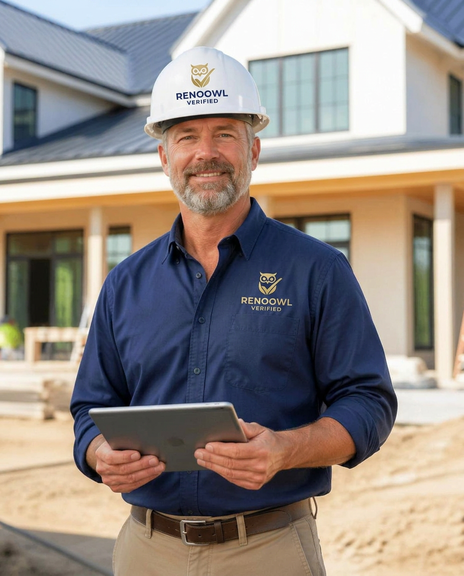 Vetted, professional contractor on a residential job site